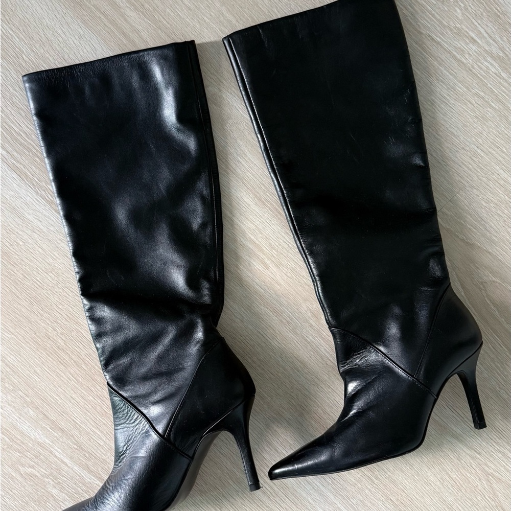 Leather boots